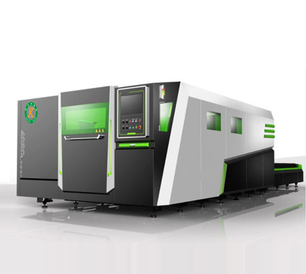 Enclosed type exchanging platform laser cutting machine